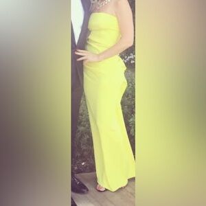 Nicole Bakti Sunny Yellow Formal Dress